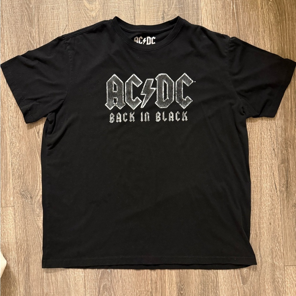 AC/DC Black and White Band Tee